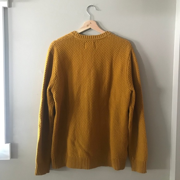2/$20- Old Navy mustard colour cable knit sweater - Picture 3 of 3